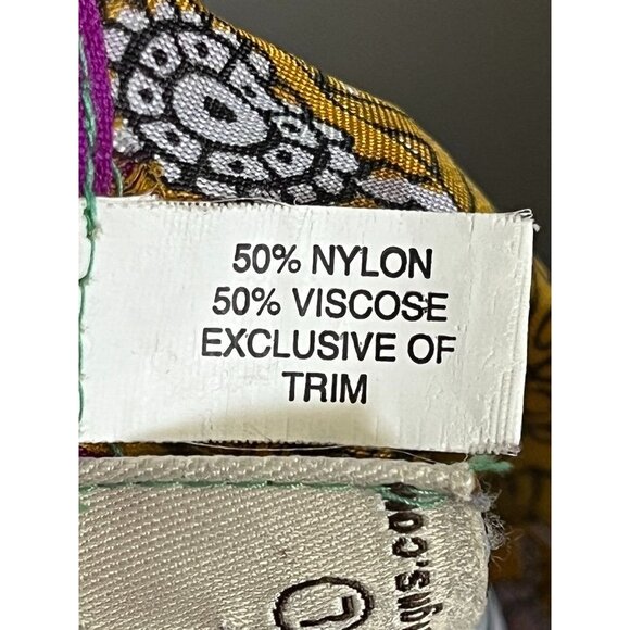 Retro Floral Wrap Midi Skirt L Pink Colorful Boho Hippie Indie Folk Patchwork - Picture 9 of 11